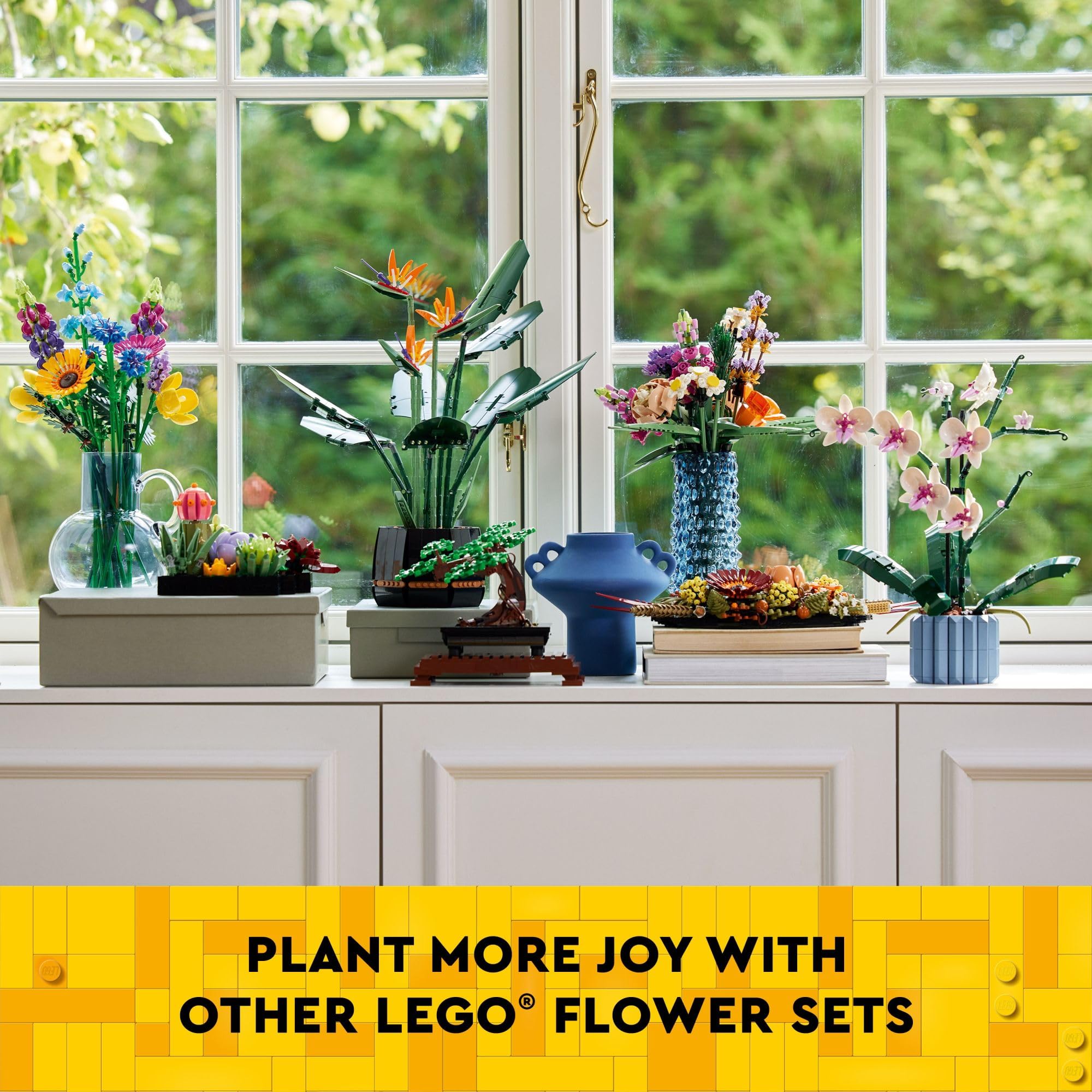 LEGO Cherry Blossom Building Set 40725 – 430 Pieces, Customizable Pink & White Buds, Spring Decor for Ages 8+