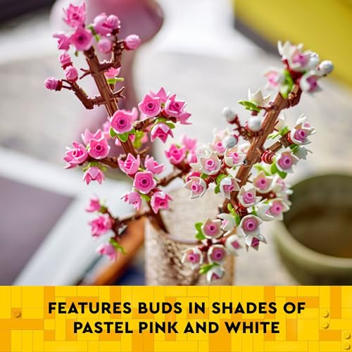 LEGO Cherry Blossoms 40725 – 430-Piece Buildable Spring Floral Decor for Kids & Adults