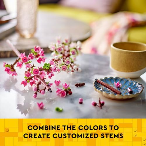 LEGO Cherry Blossoms 40725 – 430-Piece Buildable Spring Floral Decor for Kids & Adults