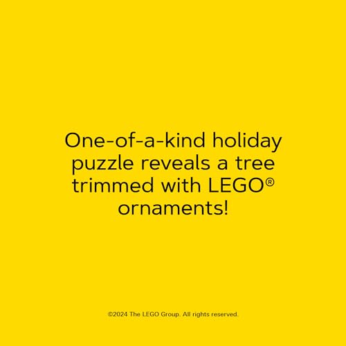 LEGO Christmas Tree Puzzle | 4 Connective 100-Piece Jigsaw Puzzles for Families