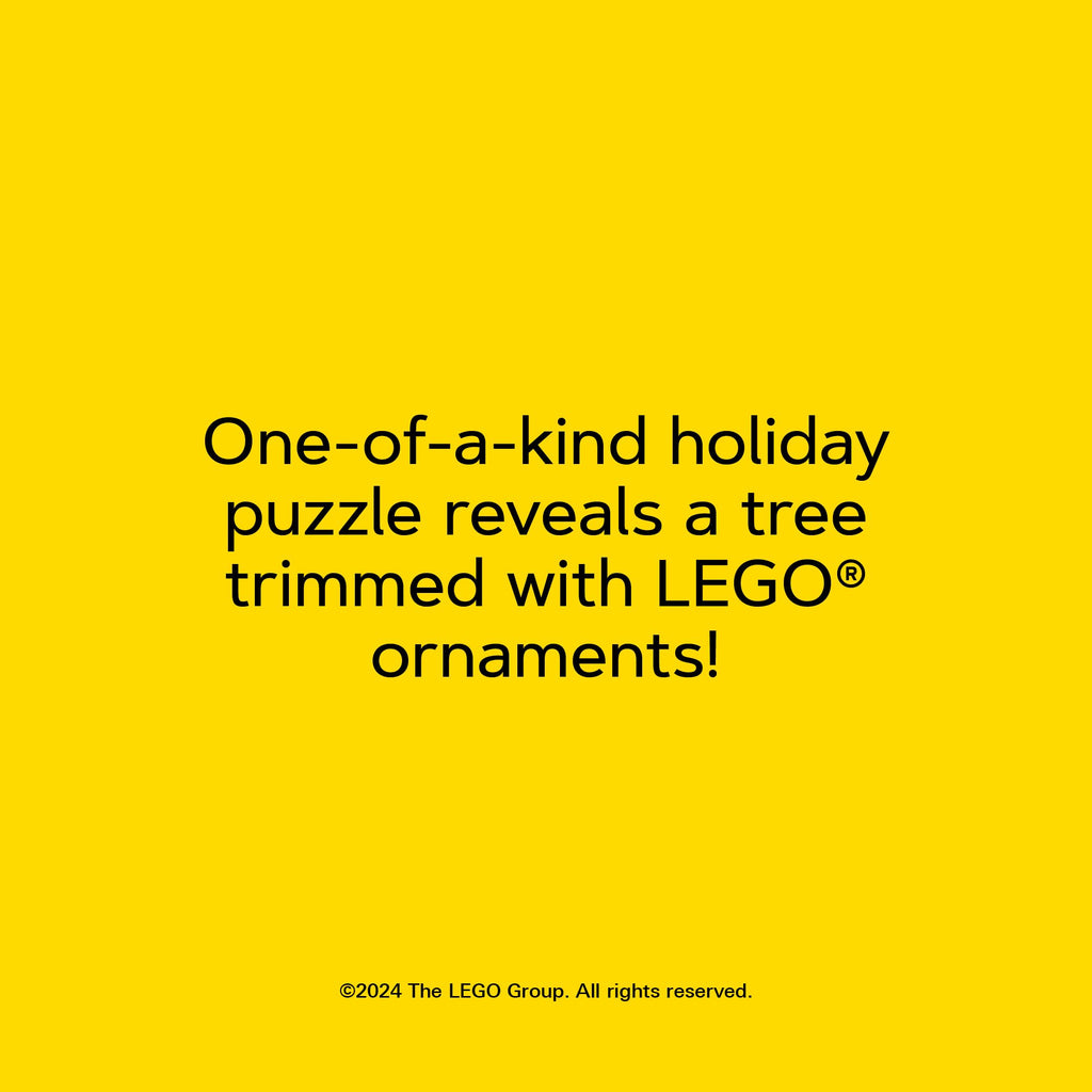 LEGO Christmas Tree Puzzle | 4 Connective 100-Piece Jigsaw Puzzles for Families