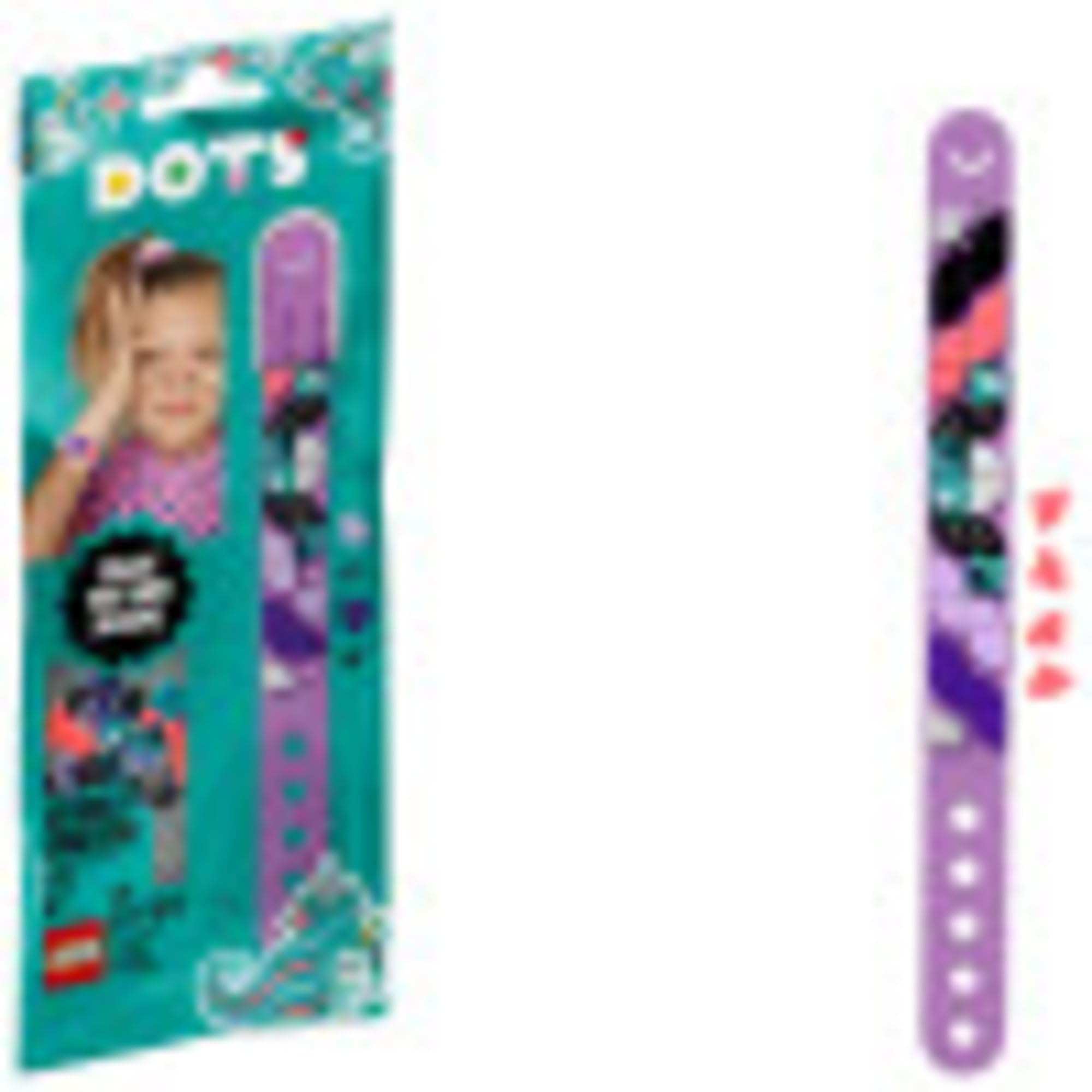 LEGO DOTS Sparkly Unicorn Bracelet 41902 – DIY Craft Kit with 32 Colorful Tiles for Kids