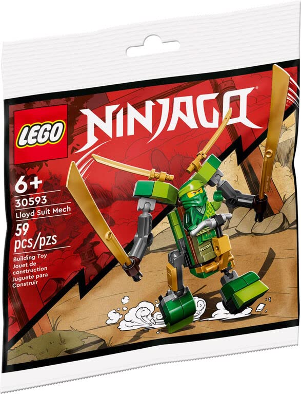 LEGO Ninjago Lloyd Suit Mech Polybag Set 30593 – Small Building Set with Minifigure