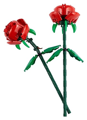 LEGO Roses 40460 Building Set – 2 Red Brick Flowers with Adjustable Stems