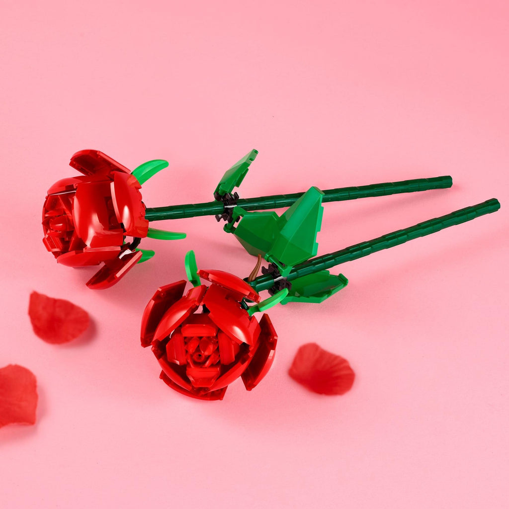 LEGO Roses 40460 Building Set – 2 Red Brick Flowers with Adjustable Stems