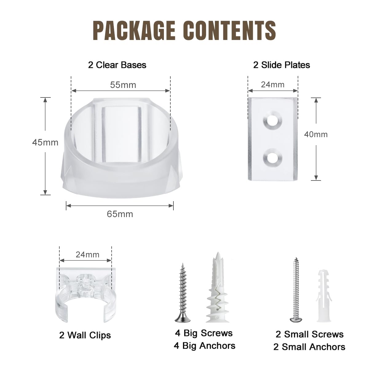 Lenink 2 Pack Clear Lightsaber Wall Mount – Holds Galaxy’s Edge, Darth Revan, Darth Vader Sabers