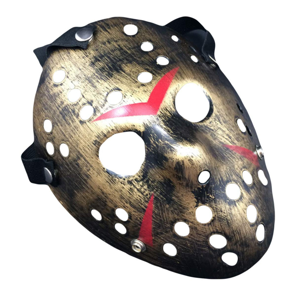 Leprato Retro Thicken Horror Hockey Mask – Unisex Adult Halloween Costume Mask