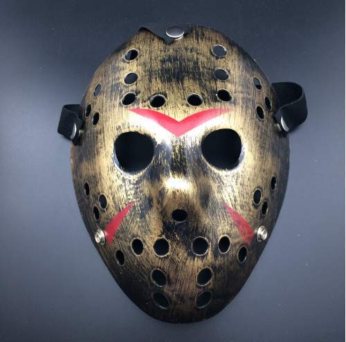 Leprato Retro Thicken Horror Hockey Mask – Unisex Adult Halloween Costume Mask