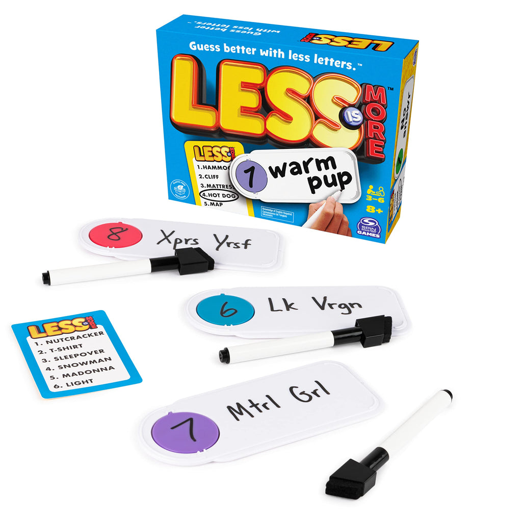 Less is More Party Board Game – Fun Word Guessing Game for Families, Ages 8+