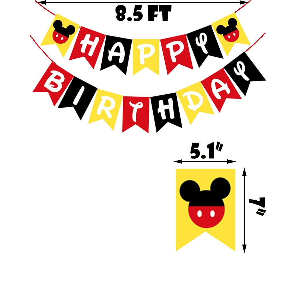 Letromp Red Boys Half Birthday Decorations – 6 Months Party Supplies with Foil Balloons and Banner
