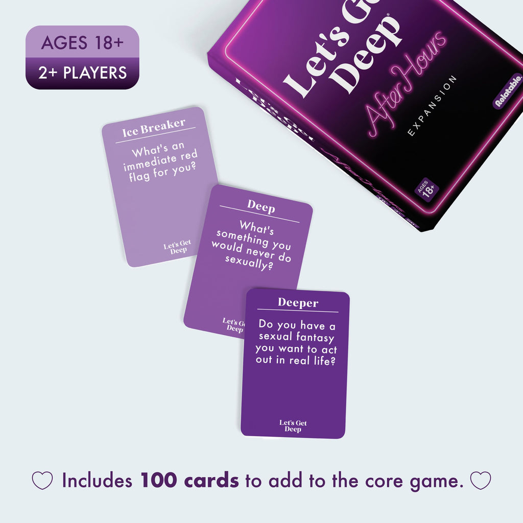 Let's Get Deep: After Hours Expansion Pack - 100 Spicy Conversation Cards for Couples