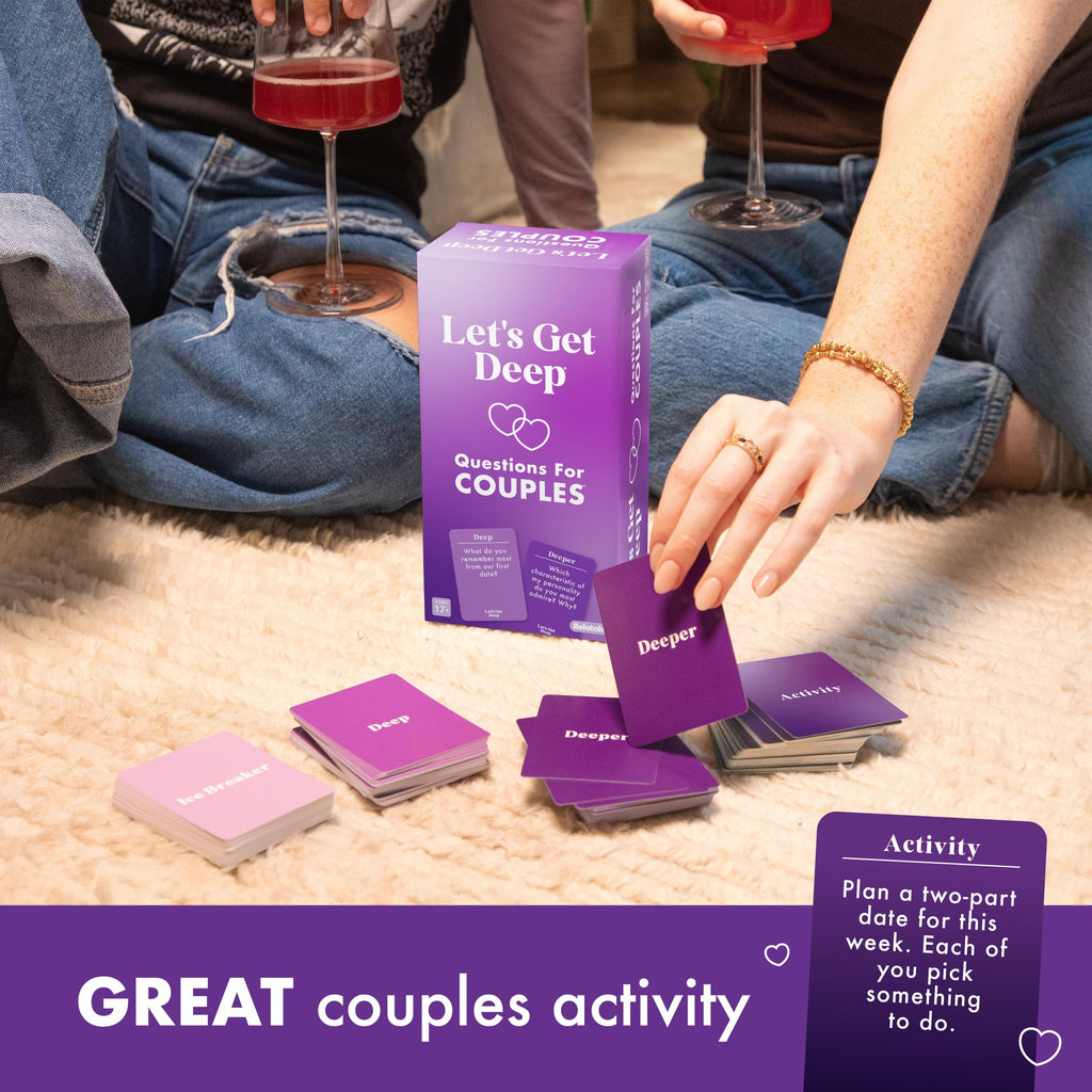 Let's Get Deep by Relatable – 200 Intimacy-Building Question Cards for Couples