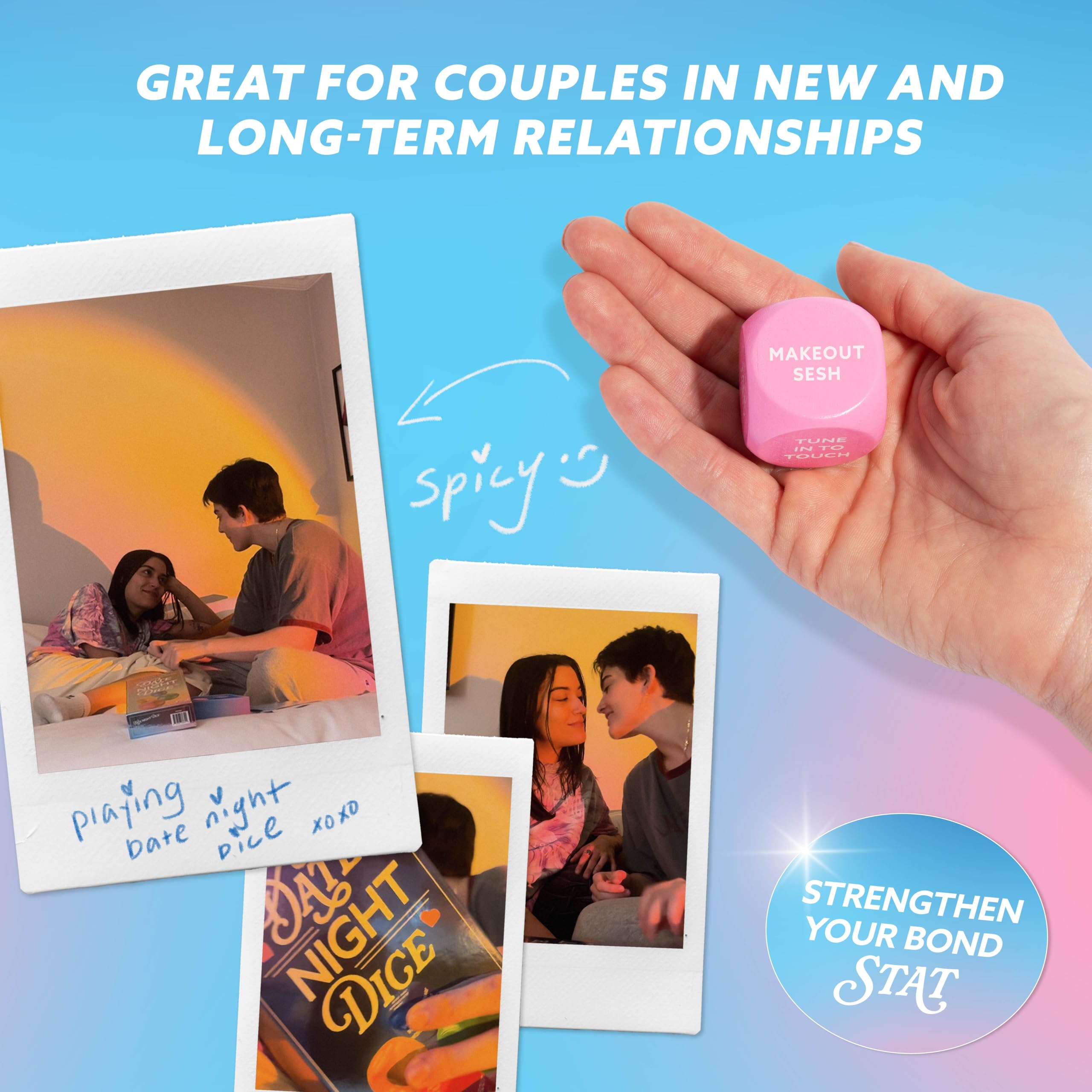 Let’s Get Deep® Date Night Dice: 200+ Unique Date Ideas for Couples Ages 18+