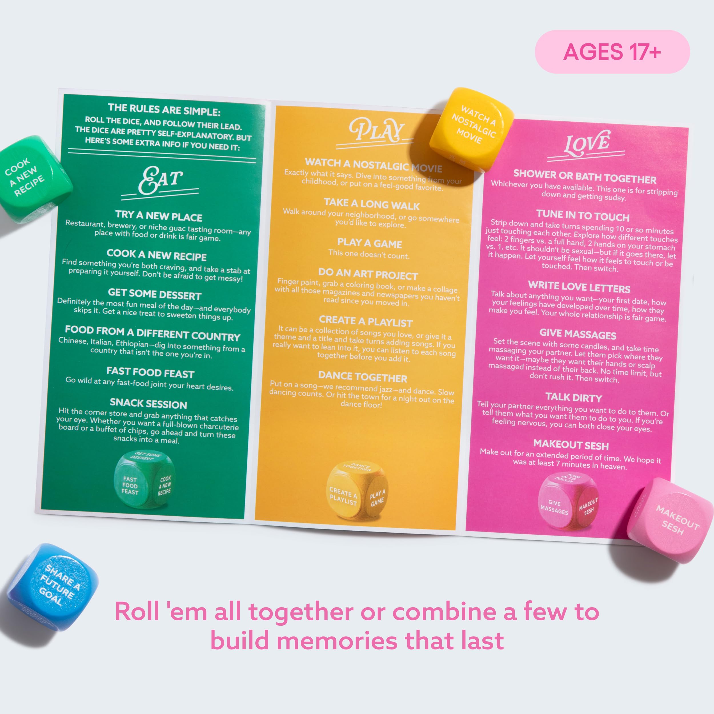 Let’s Get Deep® Date Night Dice: 200+ Unique Date Ideas for Couples Ages 18+