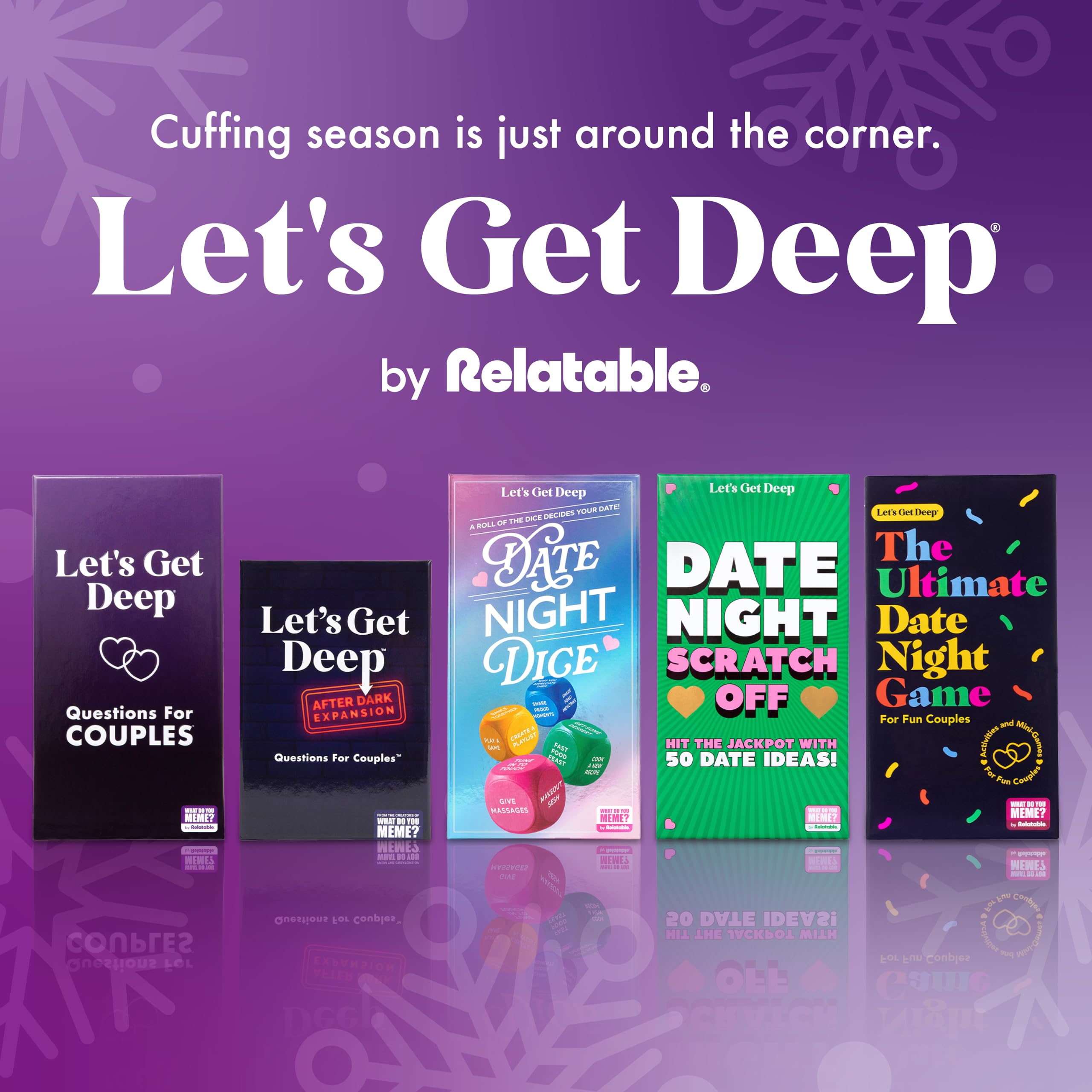 Let’s Get Deep® Date Night Dice: 200+ Unique Date Ideas for Couples Ages 18+