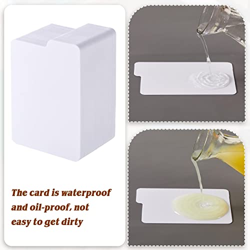 Lewtemi 100 Packs PP Trading Card Dividers – White, 2.6x3.8 Inch Card Separators for Collectibles Storage