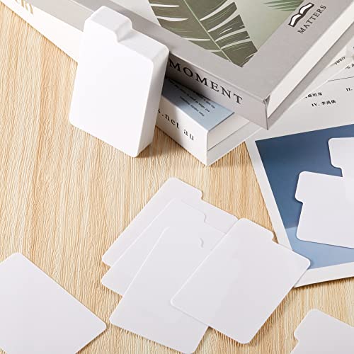 Lewtemi 100 Packs PP Trading Card Dividers – White, 2.6x3.8 Inch Card Separators for Collectibles Storage
