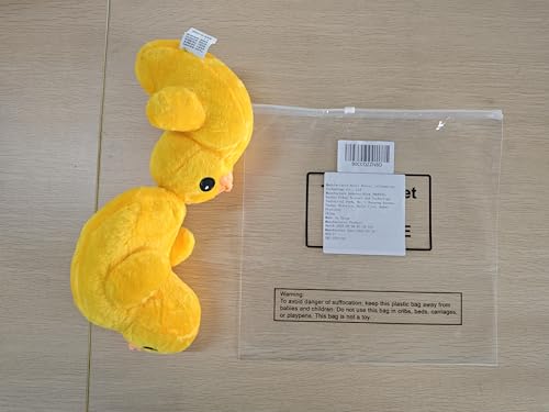 Leyndo 2 Pack Giant Yellow Duck Plush Toys – 7.9 Inch Soft Stuffed Pillows for Kids and Adults