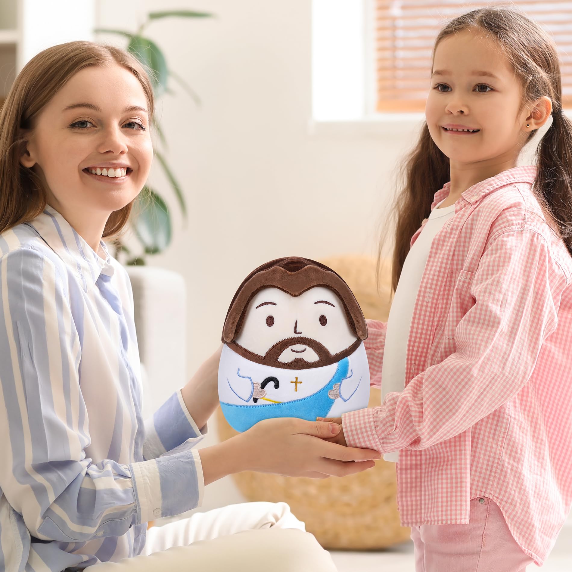 LeYoHa Jesus Plush Doll – Soft Christian Toy with Cross Embroidery & Gift Set
