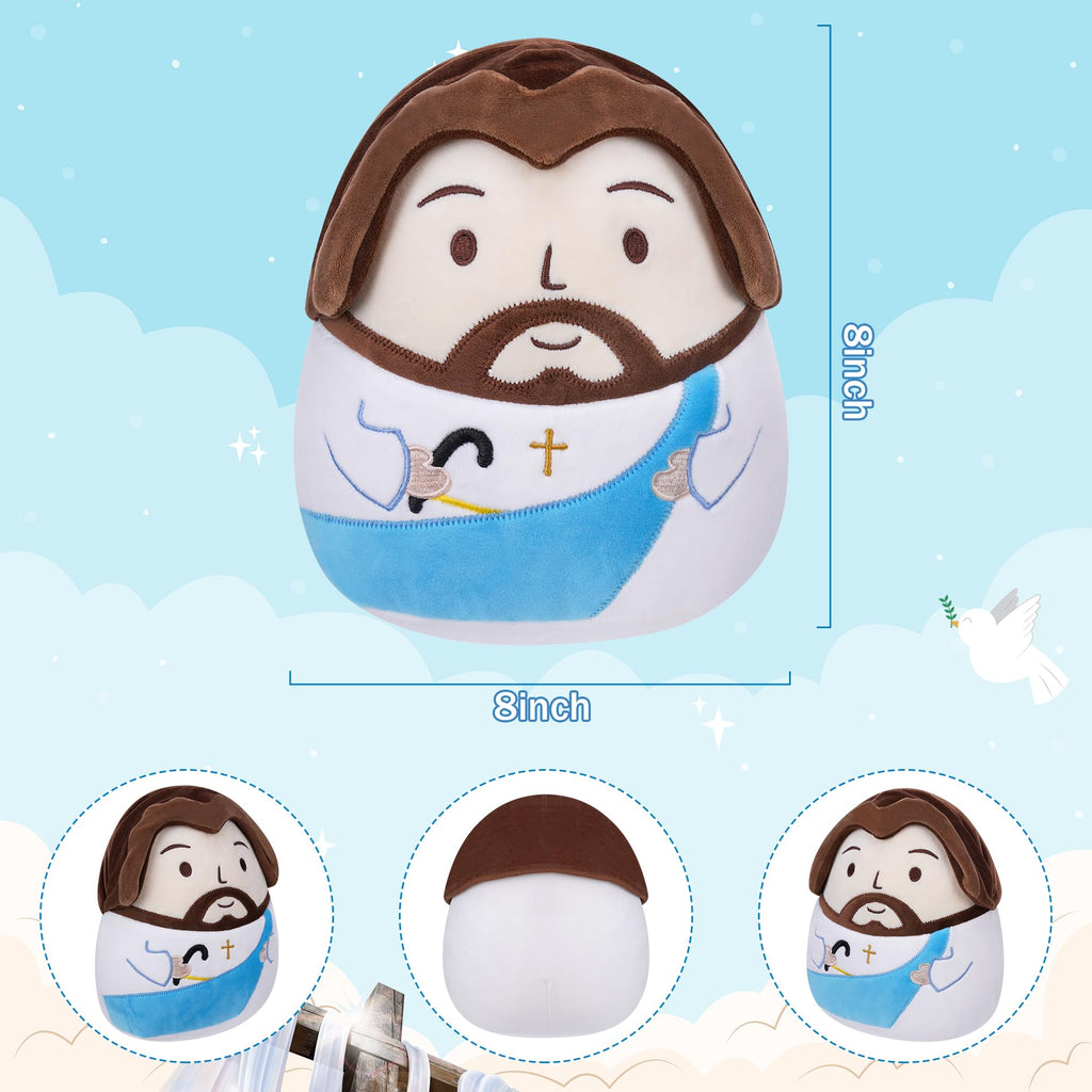 LeYoHa Jesus Plush Doll – Soft Christian Toy with Cross Embroidery & Gift Set