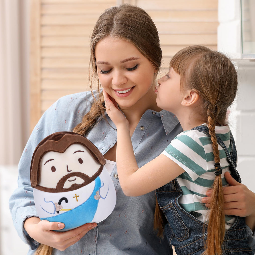 LeYoHa Jesus Plush Doll – Soft Christian Toy with Cross Embroidery & Gift Set
