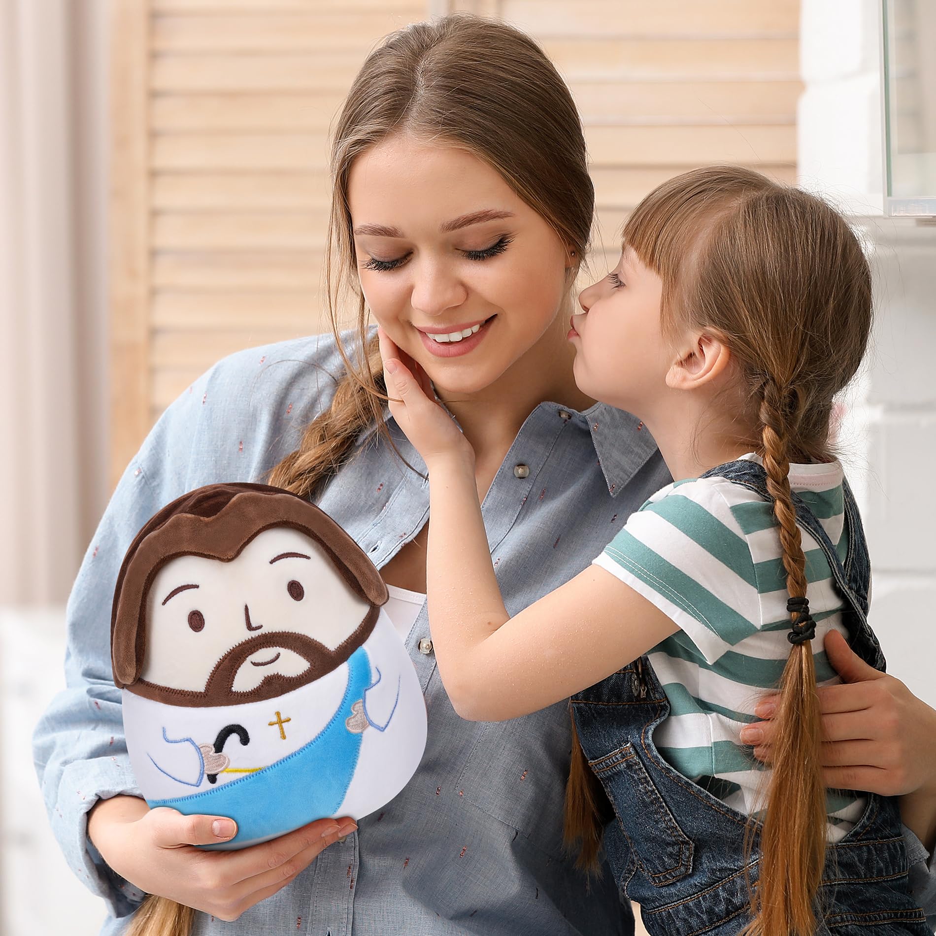 LeYoHa Jesus Plush Doll – Soft Christian Toy with Cross Embroidery & Gift Set
