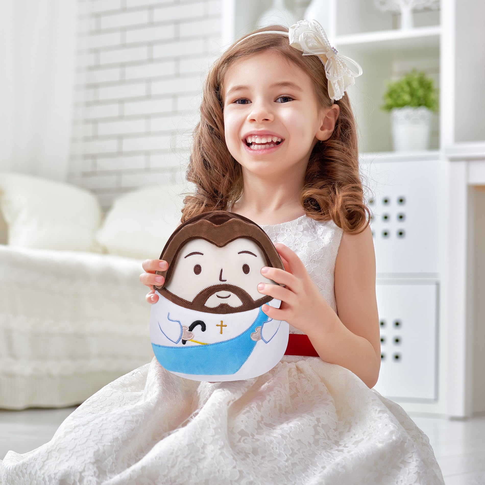 LeYoHa Jesus Plush Doll – Soft Christian Toy with Cross Embroidery & Gift Set