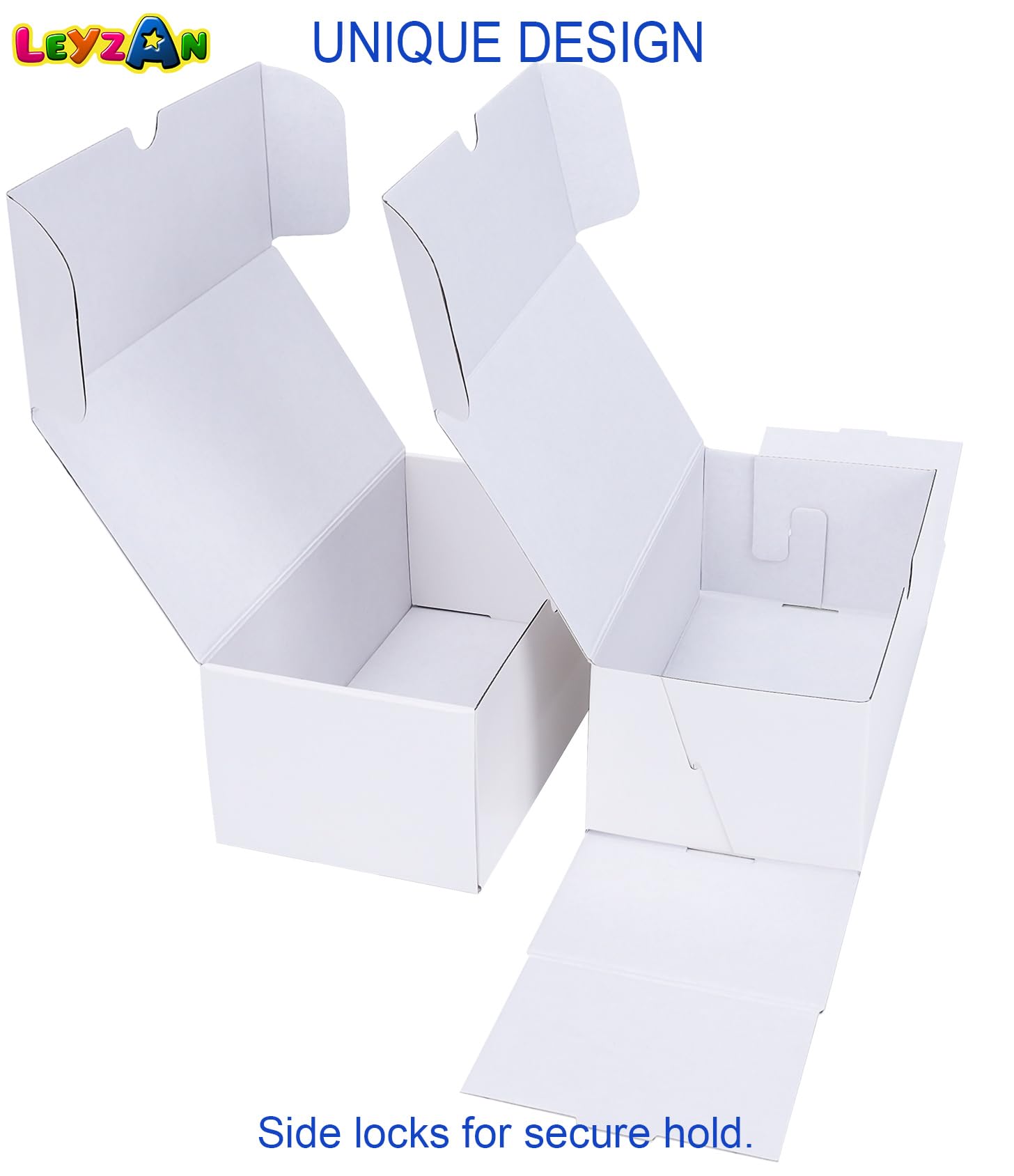 Leyzan 8-Pack Trading Card Storage Box – Holds 3200 Cards with Dividers & Labels