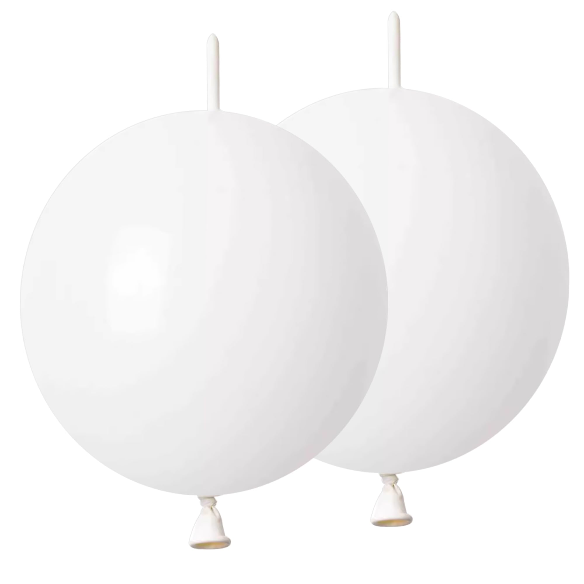 LFCXHTY 120-Pack White Quick Link Balloons - 6 Inch Latex Linking Balloons for Party Decorations