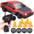 Liberty Imports 1/24 RC Drift Car - 4WD 2.4GHz with LED Lights and Drift Tires