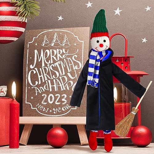 Libima 6-Piece Wizard Doll Costume Set – Mini Robes, Scarves & Broom for 12-Inch Dolls