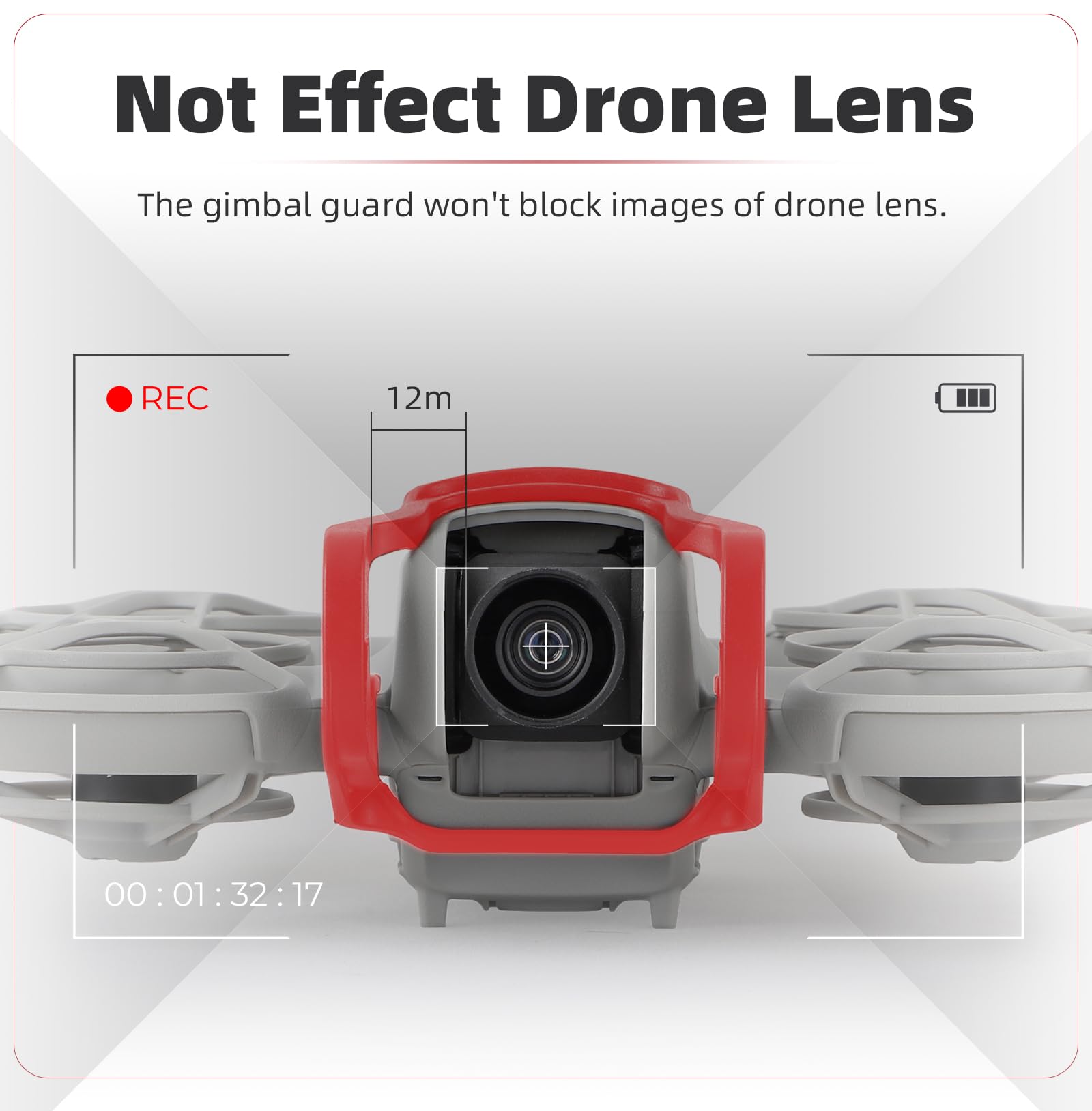 LIBOQIAO Gimbal Bumper for DJI NEO - Quick-Release, Anti-Collision, Full Protection, Black