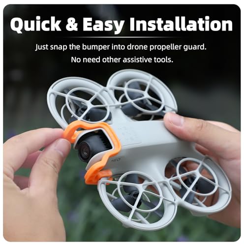 LIBOQIAO Quick-Release Gimbal Bumper for DJI NEO – Orange Anti-Collision Camera Protector