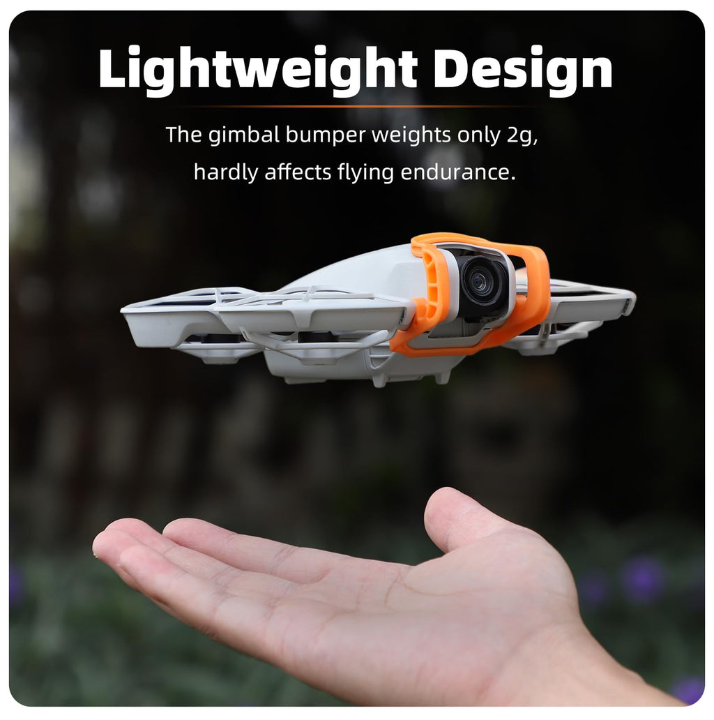 LIBOQIAO Quick-Release Gimbal Bumper for DJI NEO – Orange Anti-Collision Camera Protector