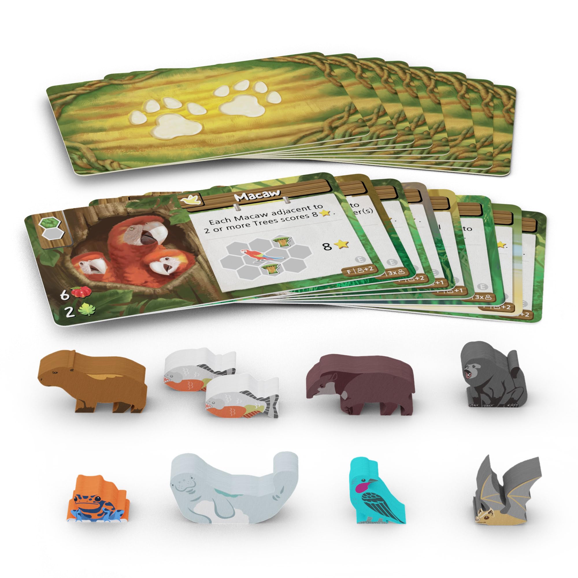 Life of The Amazonia Board Game – Restore the Jungle with Animals & Plants (Mini-Expansion), 1-4 Players, Ages 14+