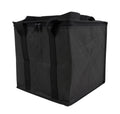 Lightweight Board Game Bag – 12-Inch Cube, Water Resistant, Zippered Lid, Carrying Handle (Black)