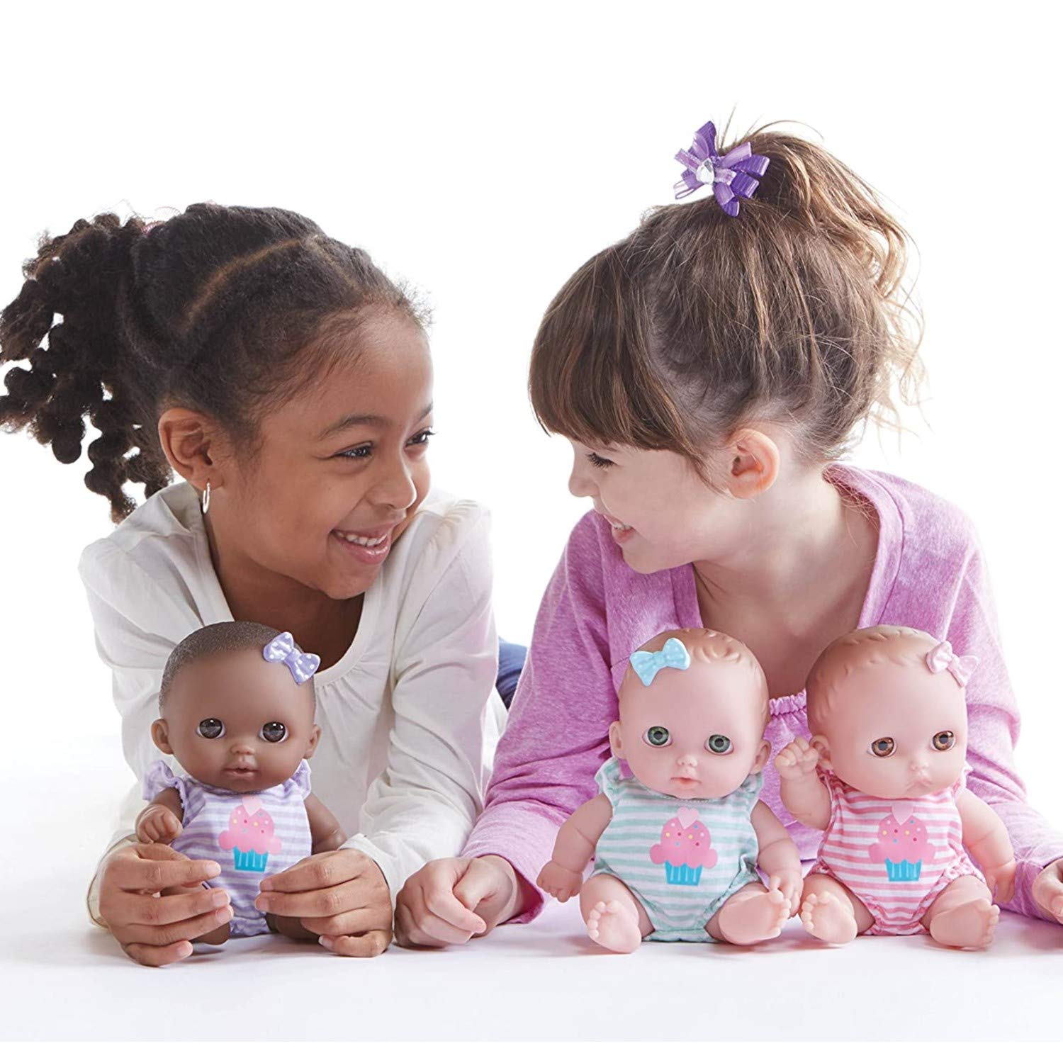Lil Cutesies 8.5" All Vinyl Baby Doll by JC Toys - Lulu with Blue Eyes, Posable & Washable, Ages 2+