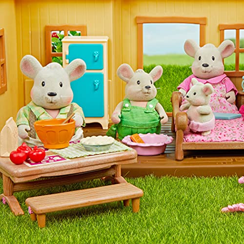 Li'l Woodzeez Handydandy Mice Family Set – 4 Mouse Figures with Storybook for Imaginative Play