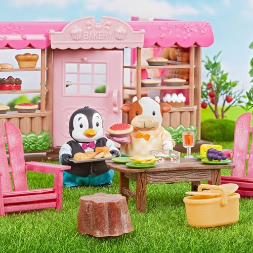 Li'l Woodzeez Outdoor Patio Playset – 12-Piece Doll Furniture for Animal Figurines, Ages 3+