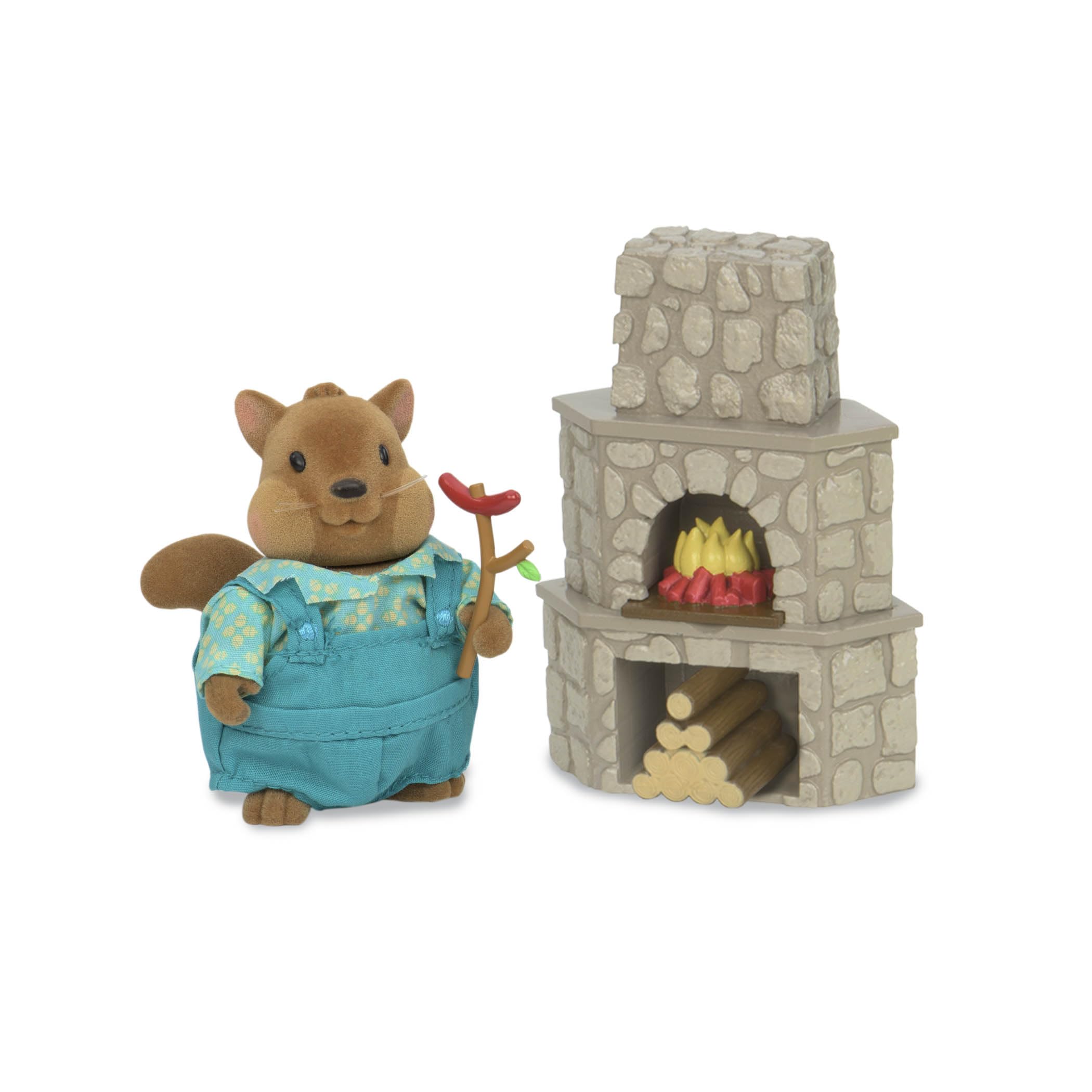 Li'l Woodzeez Outdoor Patio Playset – 12-Piece Doll Furniture for Animal Figurines, Ages 3+