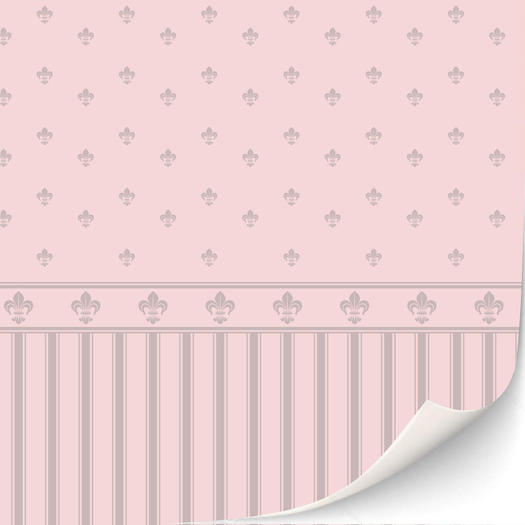 Lilibet 3 Sheets Self-Adhesive Wallpaper for 1:12 Scale Dollhouses – Classic Victorian Damask & Brocade Patterns