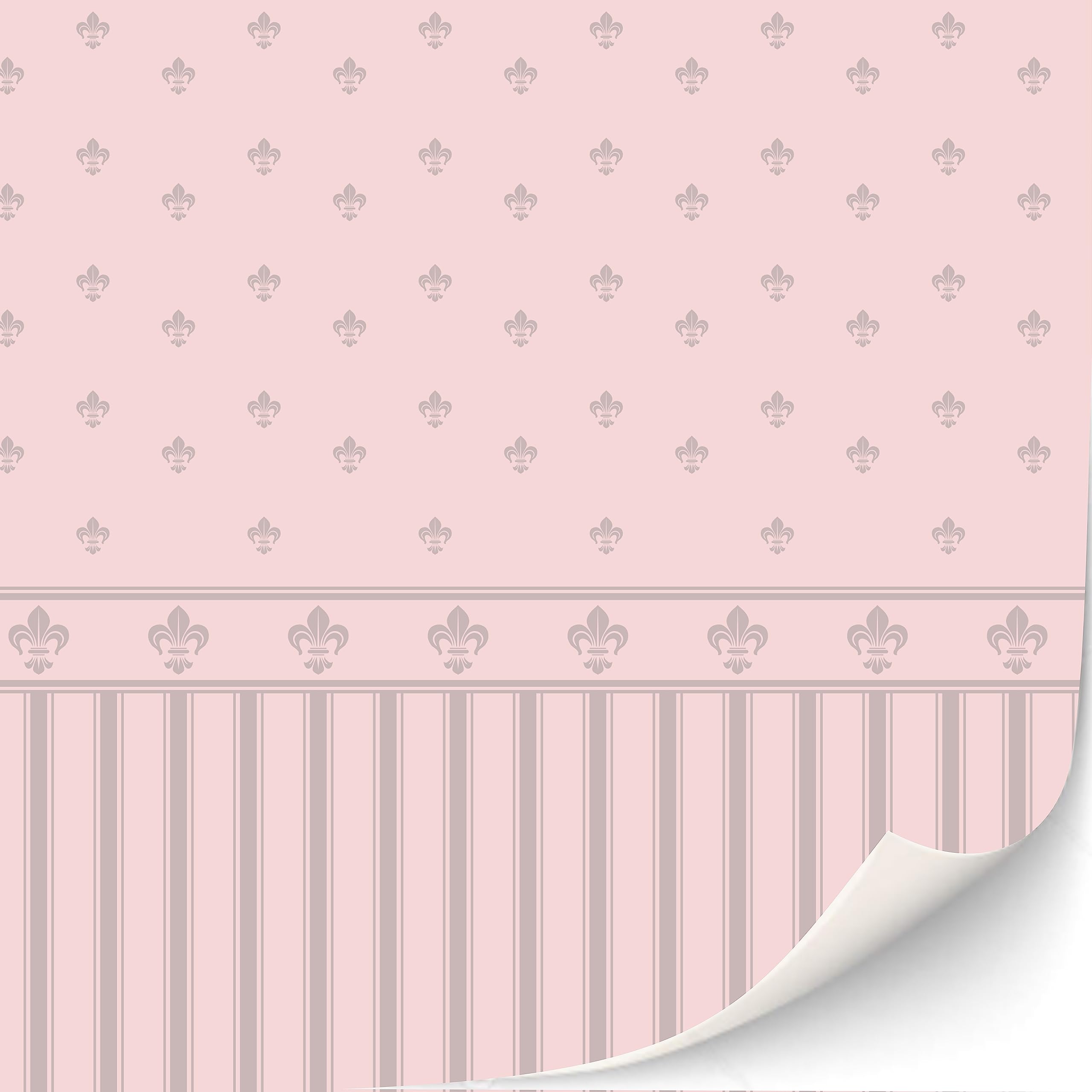 Lilibet 3 Sheets Self-Adhesive Wallpaper for 1:12 Scale Dollhouses – Classic Victorian Damask & Brocade Patterns