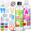 Limino Liquid Silicone Squishy Kit – 500g (18oz) Super Soft Silicone Rubber with 4 Molds for DIY Stress Relief Toys