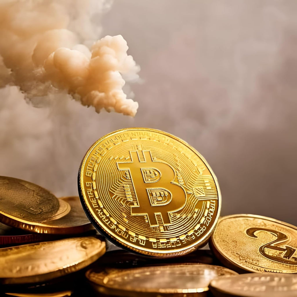Limited Edition Commemorative Bitcoin Coin – Zinc Alloy Token with Acrylic Display Case – Novelty Collectible for Crypto Enthusiasts