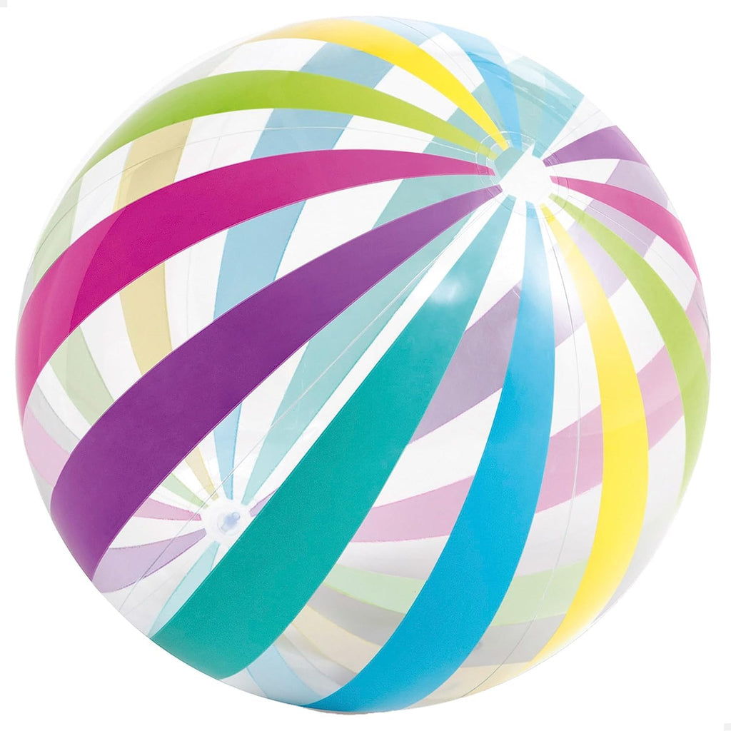 LINE42 Beach Ball Set of 3 – Jumbo 42-Inch & Two 24-Inch Pastel Beach Balls
