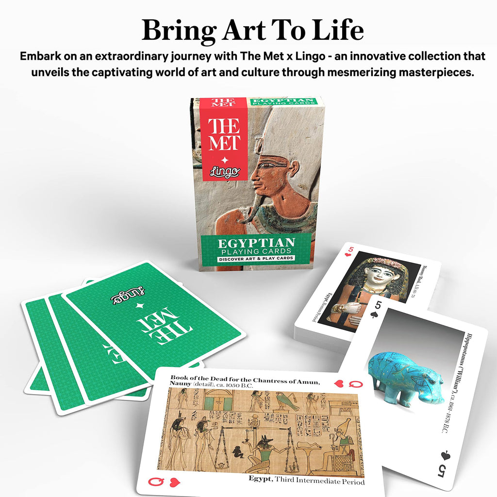 Lingo Egyptian Art Playing Cards: The Met Museum x Discover Art & Play
