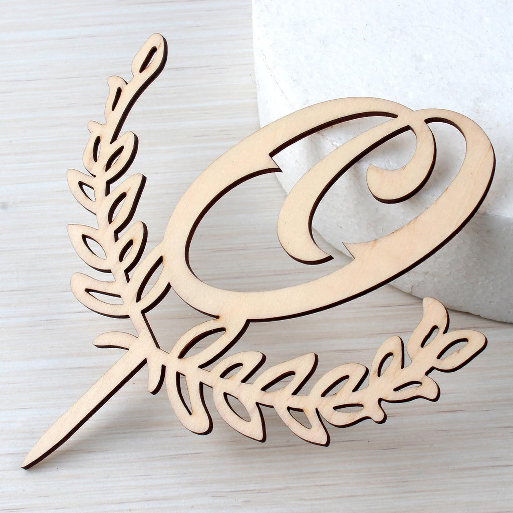 LINGTEER Letter O Wooden Cake Topper - Birthday, Wedding, Anniversary Party Decoration