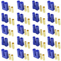 LINSYRC 10-Pack EC5 Battery Connector Adapters - Gold-Plated 5mm Banana Plug Bullet Male/Female for RC ESC LiPo Batteries