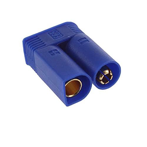LINSYRC 10-Pack EC5 Battery Connector Adapters - Gold-Plated 5mm Banana Plug Bullet Male/Female for RC ESC LiPo Batteries