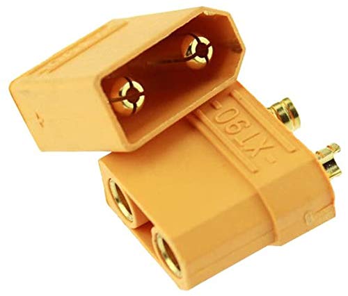 LINSYRC 5 Pairs Amass XT-90 XT90H Male and Female Connector Adapters with Plastic Housing for RC LiPo Batteries